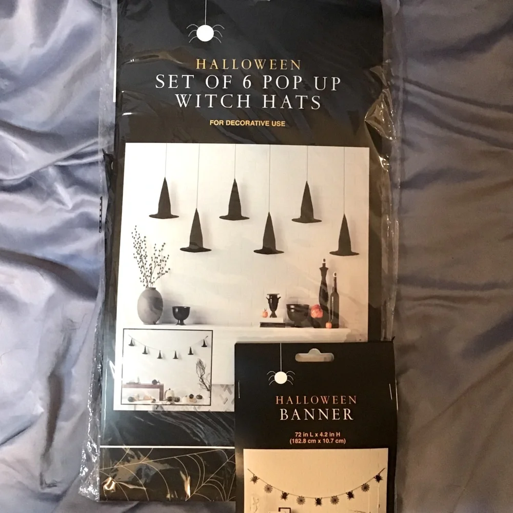 Garland Set- spiders and witches hats